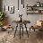 Round Metal Base Dining Table-330027897