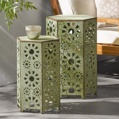 Table d'appoint d'extérieur ELiana, 2 pièces