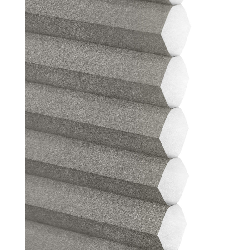 Semi Sheer Cellular Shade, Gray, 28"W x 48"L