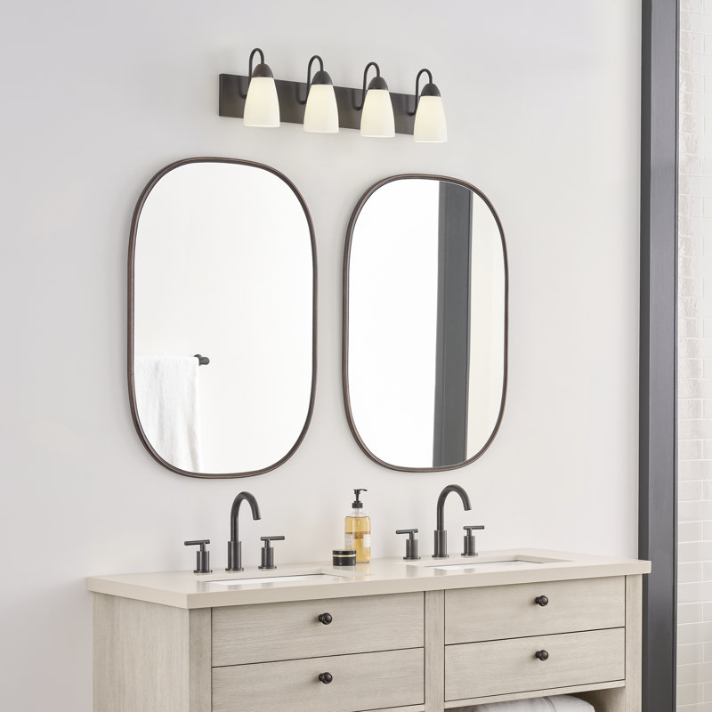 Éclairage pour meuble-lavabo à intensité variable Aitken, Sienne brûlée, Non, 4