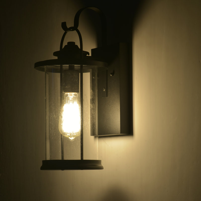Luminaire de grange d'extérieur 1 lumière Dopson, H 14,5 po x l 6,5 po x P 7,75 po