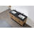 
Maumelle 60" Veneer Plywood Bathroom Vanity with Engineered Quartz Top-2045844376-2045844378