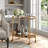 Oval 2-Tier Metal Bar Cart with Wheels-1193624528