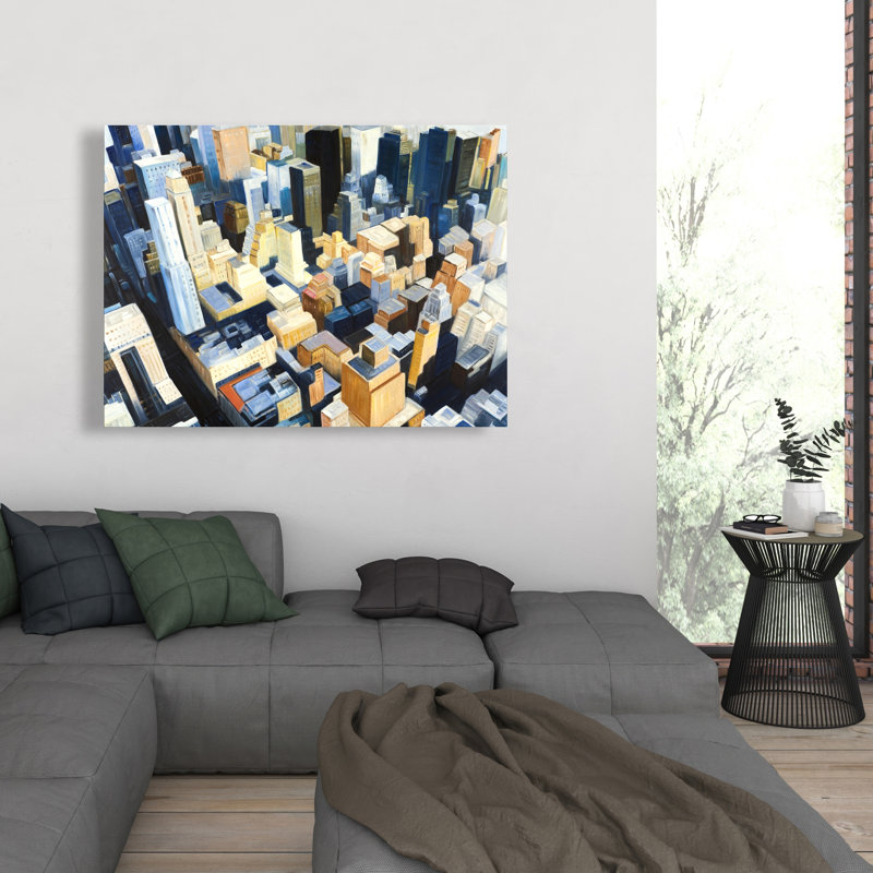 Manhattan, Manhattan, vue de l'Empire State sur toile | Décoration intérieure, H 48 po x l 36 po
