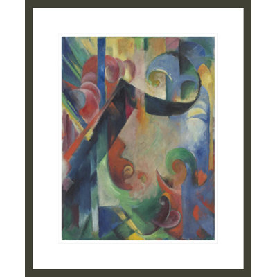 Broken Forms (Zerbrochene Formen) par Franz Marc - Estampe numérique encadrée
