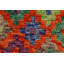 Tapis orange en laine noué à la main 4 pi 8 po x 6 pi 4 po Syracuse