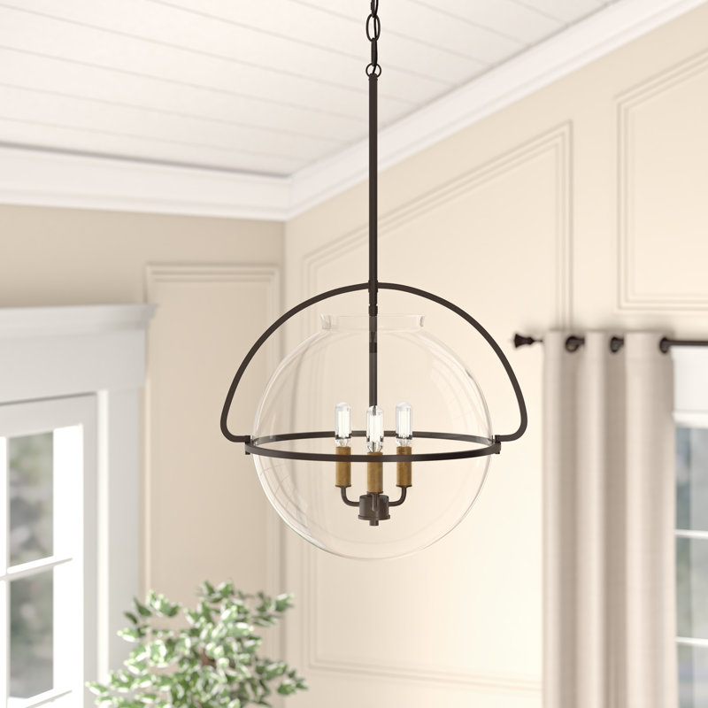 Luminaire suspendu sphère 3 lumières