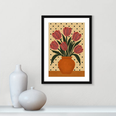 Potted Florals Print by Barsrsind