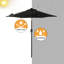 Parasol de marché lumineux 7,5 pi Atanase-2051477505-2077758262