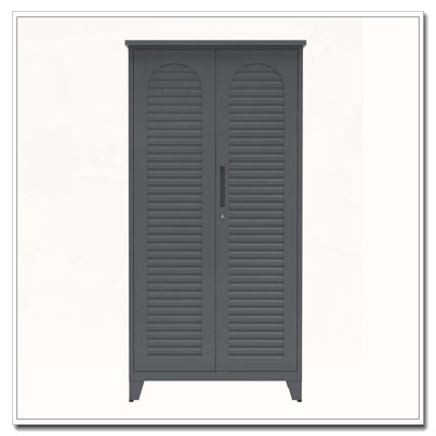 Armoire de rangement haute en métal avec grand espace de rangement polyvalent