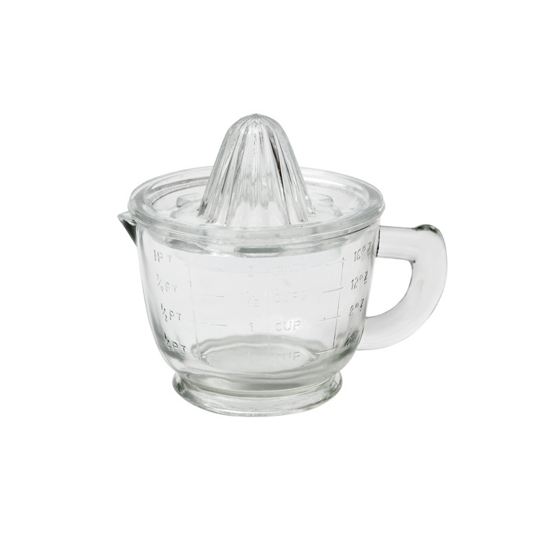 French Bistro Glass Citrus Hand Press Juicer