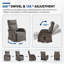 Chaise longue inclinable et réglable en osier Serita-1075250186-1075250187