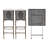 Bormio Lark Manor Bar Set with Iron Frame and Metal Outer Material