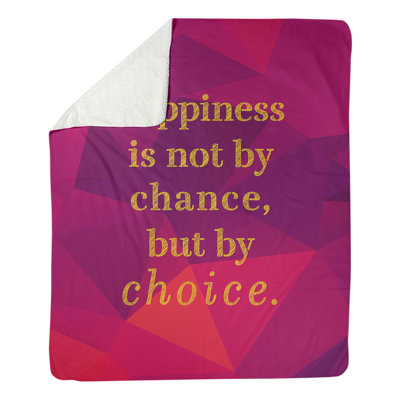 Couverture en molleton Faux Gemstone Happiness