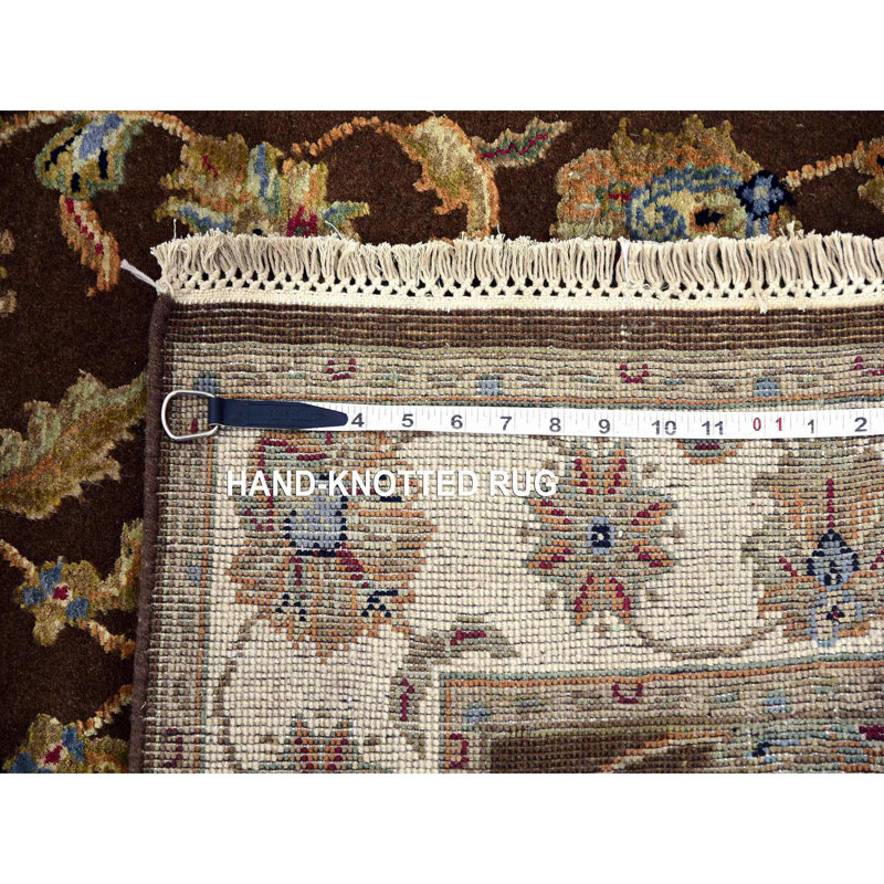 Tapis rectangulaire en laine New Age Bybal One-of-a-Kind Bybel