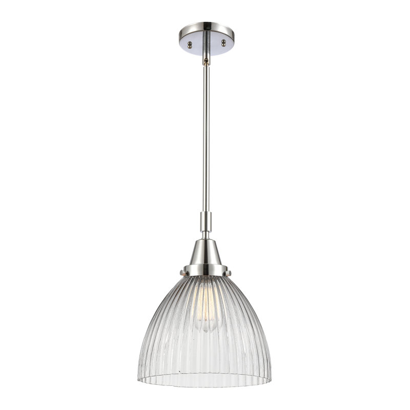 1 - Light Single Pendant, No Bulb Included, Polished Chrome
