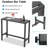 Counter Height 36.97'' Iron Bar Table-166947701-149996578