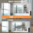 2 PCS Rectangle Frameless Wall-Mounted Gym Mirror Dance Mirror Vanity Mirror-440074538