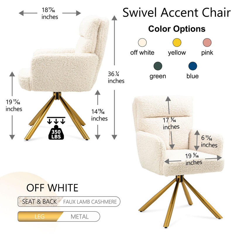Fauteuil de maquillage Etian, Blanc