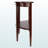 Luciano Half Moon 1-Drawer Console Table With Open Shelf Brown Finish, 33.53" H X 39.08" W X 15.64"D