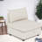 Spacious Modular Sectionals Sofa, Beige Chenille, Modern Home Living