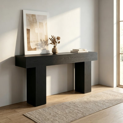 Nordic style minimalist wooden console table