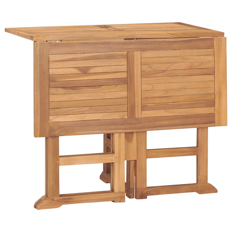 Lankin 4 - Person Teak Patio Dining Set with Square Table