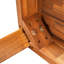 Table de salle à manger en bois pour l'extérieur - Finition grain naturel, 72,09 po de profondeur, 36,37 po de largeur, 30,58 po de hauteur, 52,51 lb de poids, surface facile à assembler pour la finition des repas Grace, profondeur, largeur