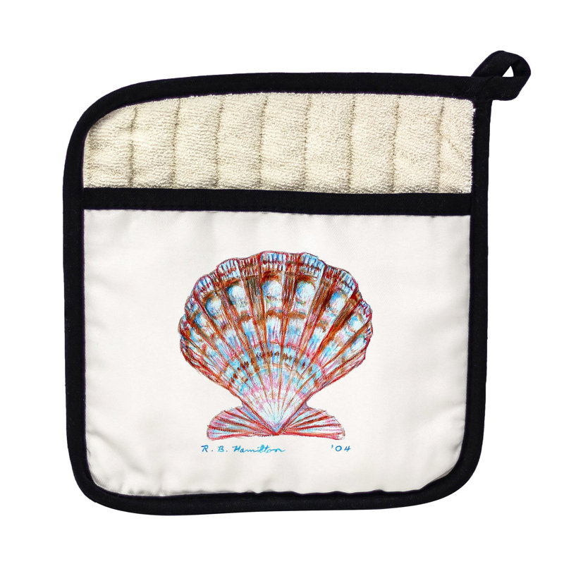 Cuisinier poignée de coquilles betsy festons betsy drake interiors, Blanc