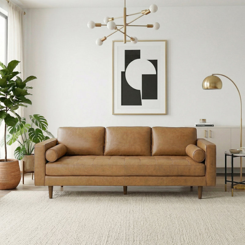 Lilla 87" Genuine Leather Sofa