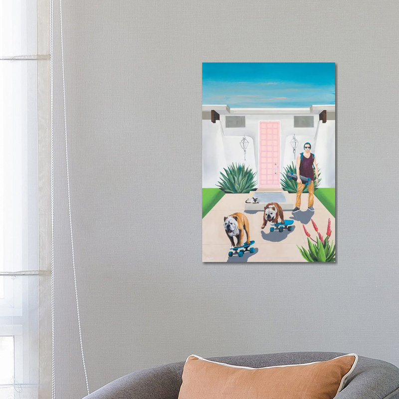 Skate Boys by Dan Nelson - Wrapped Canvas Painting, 66.04 cm H x 45.72 cm W x 1.91 cm D