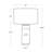 Odin Marble Table Lamp (White)