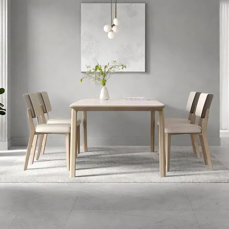 Rectangular Nordic dining table, 29.53"H x 62.99"L x 31.5"W