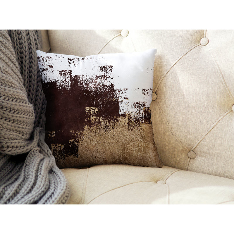 Abstract Outdoor Reversible Throw Pillow, 19H" x 19W", 15H" x 15W"