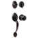 Handleset with Deadbolt and Door Knob and Rosette