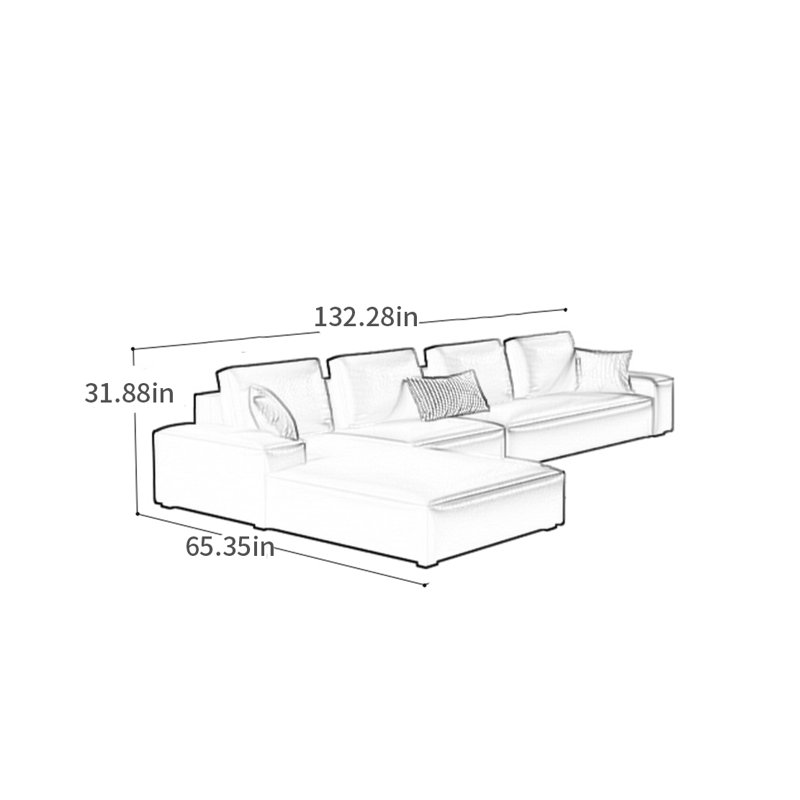 Canapé de luxe italien à lumière minimaliste