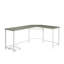 Bureau d'ordinateur gris et fini-575571973