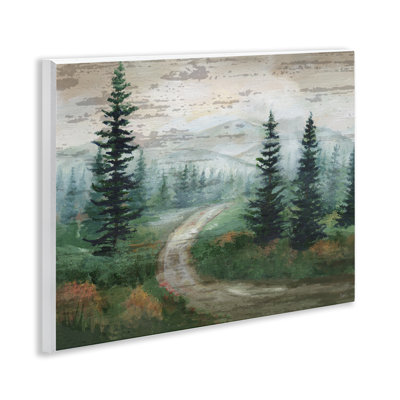 «Path Through Wilderness», art mural sur bois par Nan