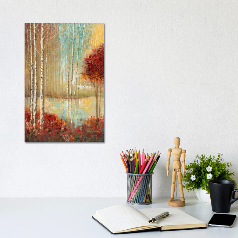 Emerald Pond by Ruane Manning - Gallery-Wrapped Canvas Giclée on Canvas, Wrapped Canvas, 20.32 cm H x 30.48 cm W
