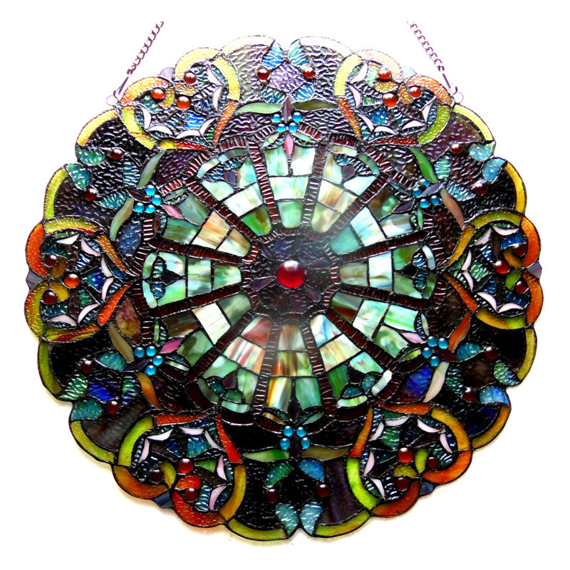 Panneau de fenêtre en verre willa tiffany