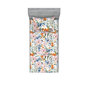 Rose, orange, ardoise, bleu / floral