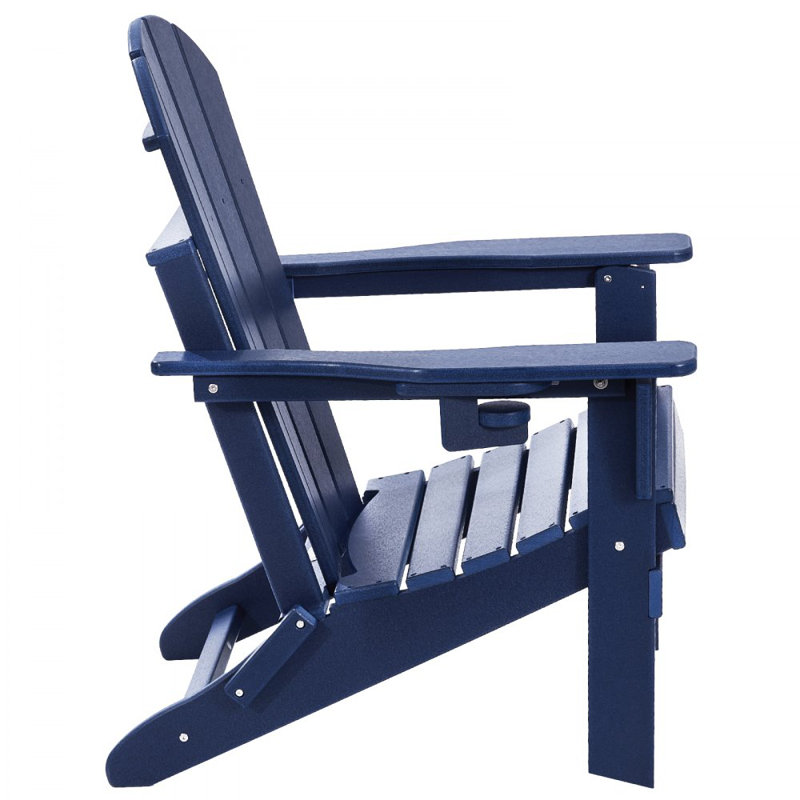 Ensemble de 2 foyers pliables en plastique Adirondack Chair, Marine