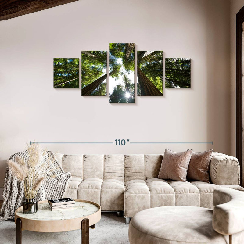 Low Angle Cedar Trees, 36" H x 80" W