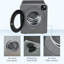 Séchoir à linge portatif, séchoir à linge compact 120V 1300W avec séchage intelligent, tambour en acier inoxydable de 3,2 pieds cubes, sécheuse électrique à chargement frontal pour appartements, dortoirs, véhicules récréatifs, gris