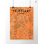 Stuttgart City Map - No Frame Print-1150189430