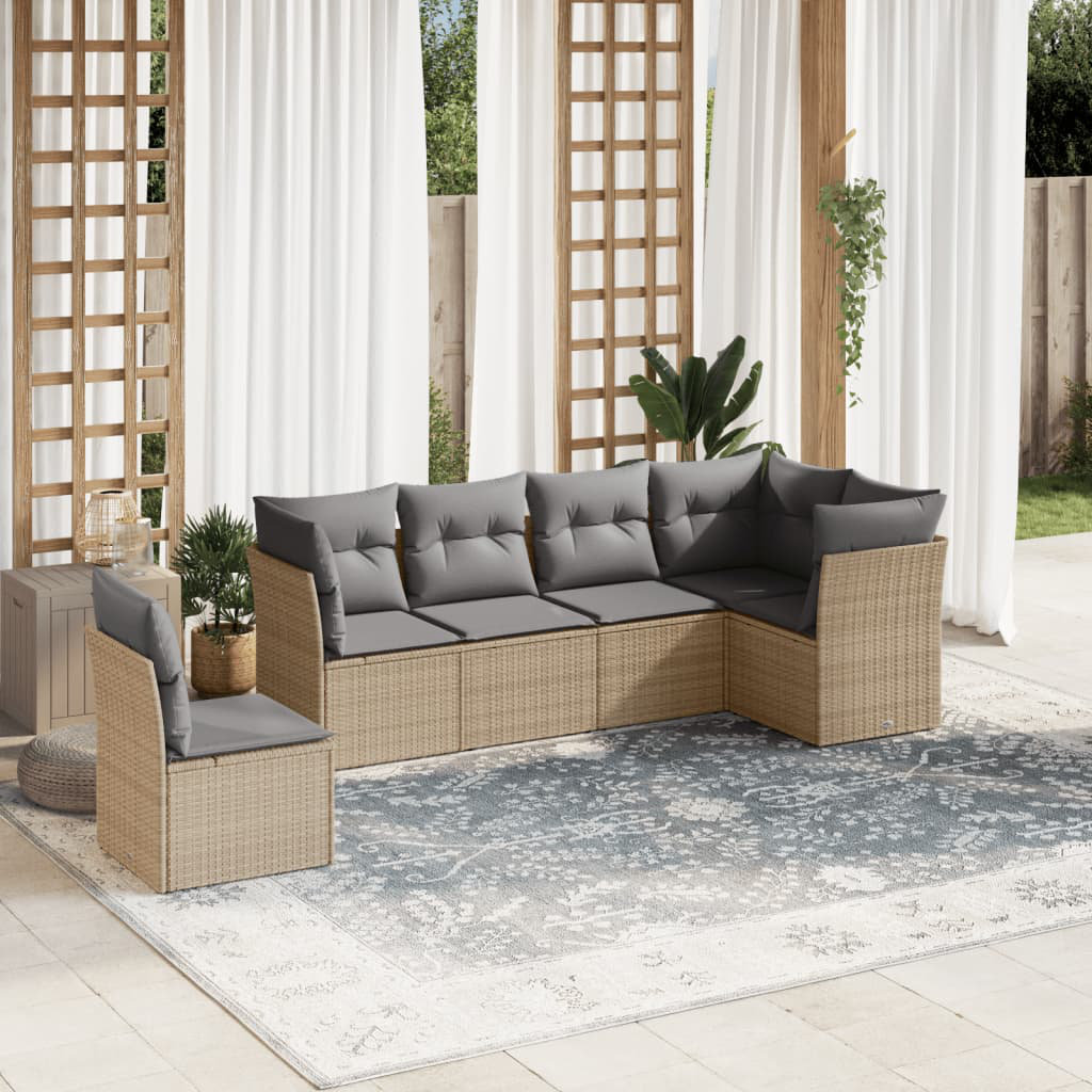 234 cm breites Outdoor-Sitzgruppen-Set mit Kissen