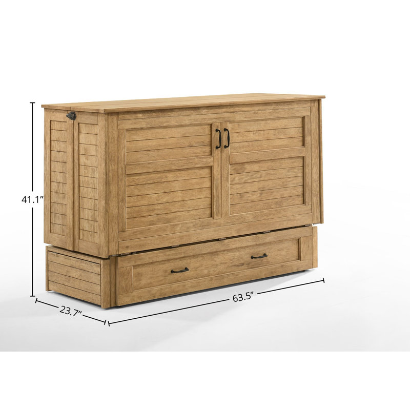 Poppy Solid Wood Murphy Storage Bed