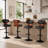Bentwood Adjustable Height Swivel Bar Stool-572064400