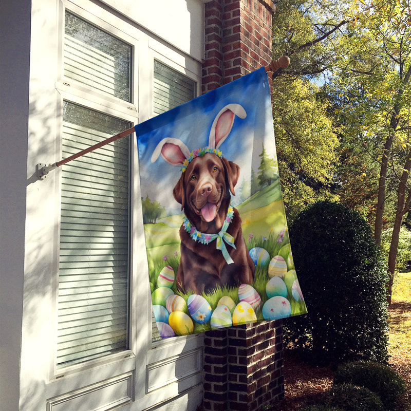 Easter Egg Hunt Double Sided 40'' H x 28'' W Polyester Easter House Flag