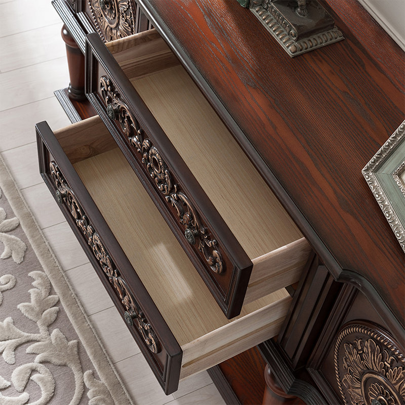 Classic Multi-Function Solid Wood Sideboard, Brown